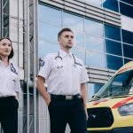 a male and female paramedic