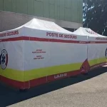 Situation de Crise PMA, structure temporaire pour assurer des victimes lors d'une situation d'urgence, www.ecoledesecours.ch 079-535-13-71