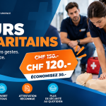 Cours samaritains à 120 CHF au lieu de 150 CHF en Suisse romande avec ESU. Formation de 10 heures : prix, programme et inscription.